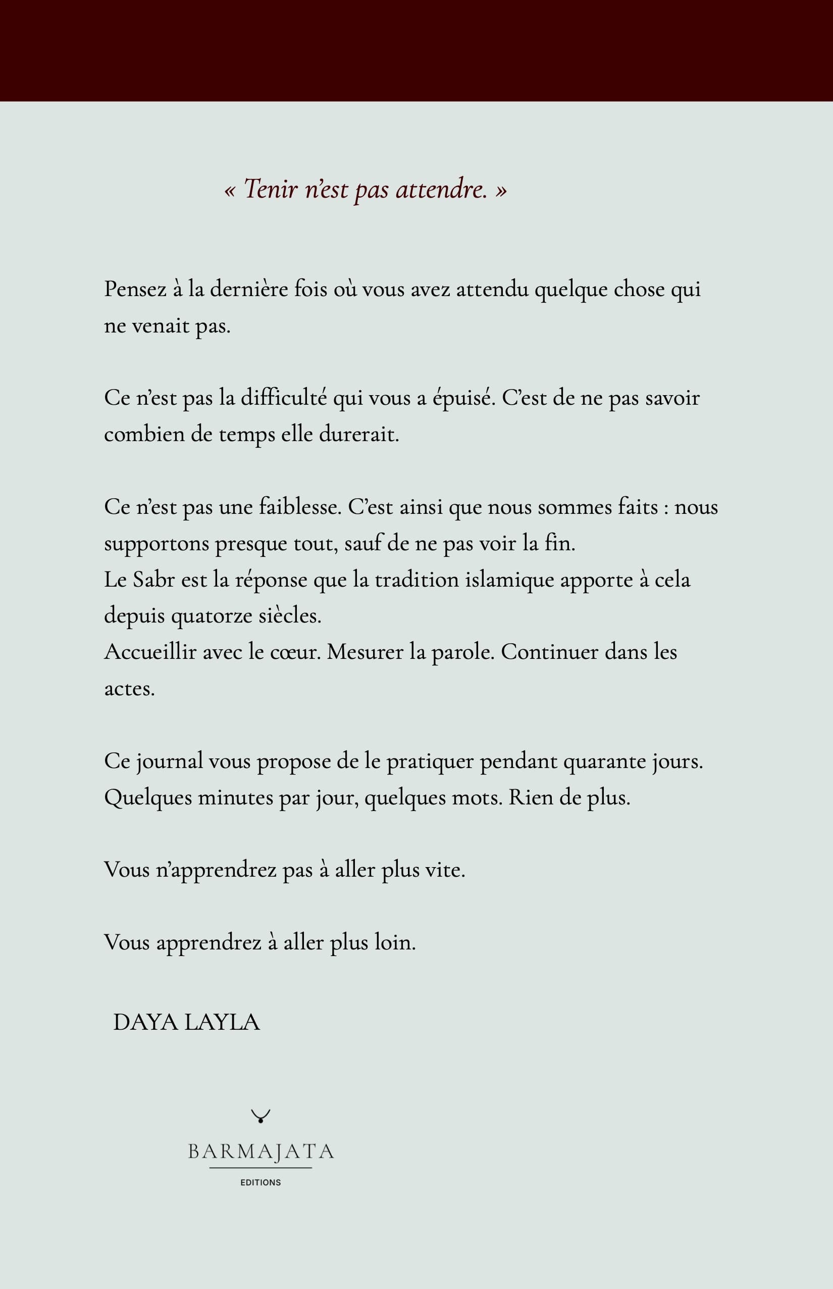 Quatrième de couverture de SABR
